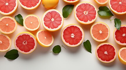 a group of cut fruit