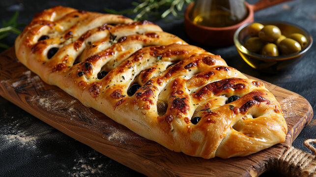 Fougasse aux Olives - Olive Fougasse Photo