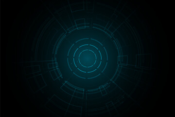 Sci fi futuristic user interface, HUD, Technology abstract background , Vector illustration.	
