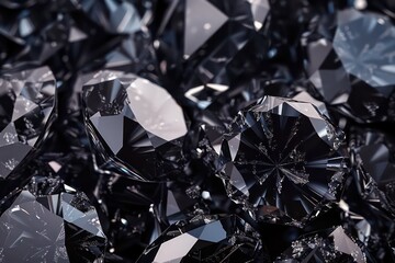 diamonds on a black background 