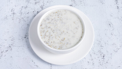 Azerbaijan yogurt soup bowl - Dovga
