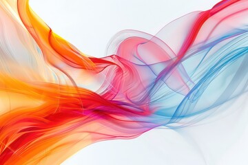 colorful and abstract, in the style of colorful turbulence,  organic flowing lines, color field abstraction
