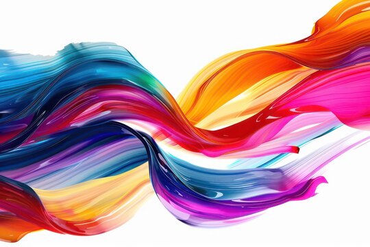 watercolor design abstract image, in the style of futuristic chromatic waves, fluid formation, bold colorful lines