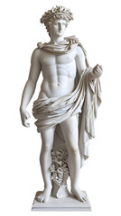 Greek roman marble statue against soft background - Ai Generated