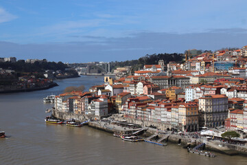 VIEW OVER THE OLD TOWN OF PORTO, PORTUGAL  - 738827585