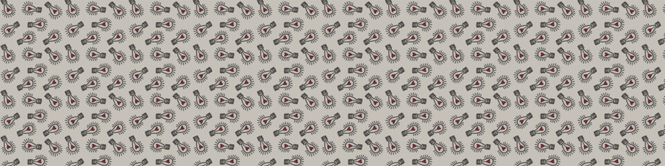 Pattern light bulb with power love icon logo background