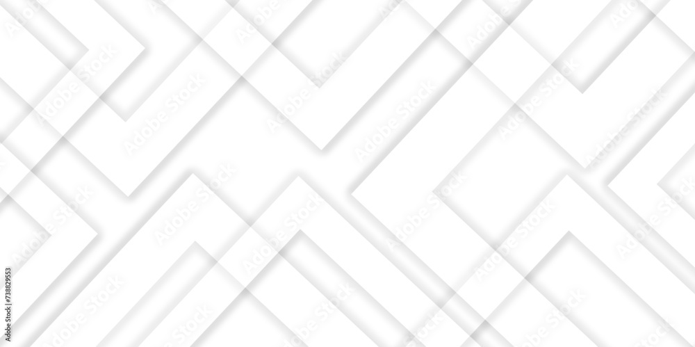 Aufkleber Abstract background with lines white background with diamond and triangle shapes layered in modern abstract pattern design Space design concept Suit for business, corporate, institution presentation.