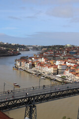 VIEW OVER THE OLD TOWN OF PORTO, PORTUGAL  - 738829738