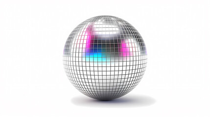 Vibrant glowing disco sphere