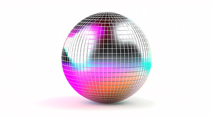 Vibrant glowing disco sphere