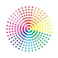 Pride month icon. Rainbow symbol. Diversity representation.