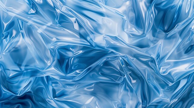 a blue plastic wrap