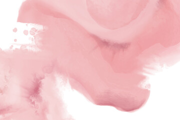Abstract horizontal pink watercolor background. Vector element.