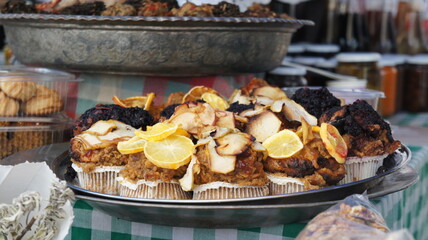 Fototapeta premium Muffins on a market in Beirut