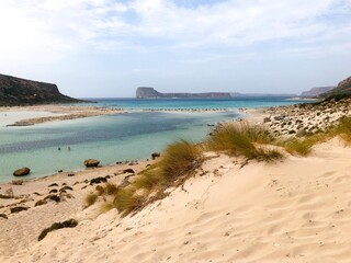 Obraz premium Wanderung zum Balos Beach