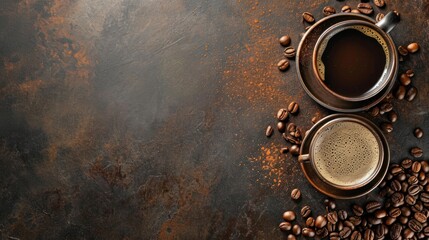 Beautiful poster background with coffee theme.