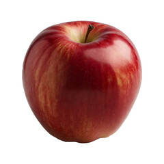 Vibrant Red Apple: Freshness, Health, and Natural Beauty Concept. Side View. Transparrent