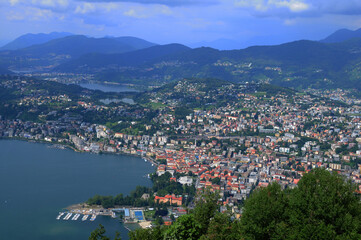 Fototapeta na wymiar Switzerland: Monte Bré, Lugano, Ticino