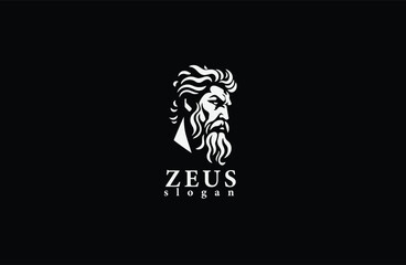 premium luxury zeus logo design vector illustration
