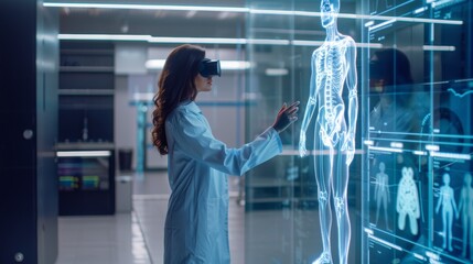 The use of virtual reality glasses in medicine, for diagnostics