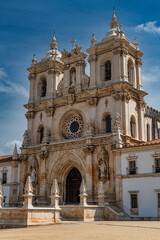 Fototapeta na wymiar View of Alcobaca monastery in Portugal