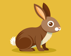 Fototapeta premium rabbit bunny coney cony hare lagomorph lapin animal pet vector illustration cartoon pretty cute perfect beautiful amazing