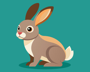 rabbit bunny coney cony hare lagomorph lapin animal pet vector illustration cartoon pretty cute perfect beautiful amazing