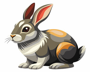 Fototapeta na wymiar rabbit bunny coney cony hare lagomorph lapin animal pet vector illustration cartoon pretty cute perfect beautiful amazing