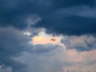 Fototapeta na wymiar Abstract view to cloudy sky