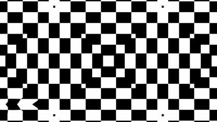 Fototapeta premium Abstract wallpaper from black stripes. Black and white pattern . Background in 4k format 3840х2160.