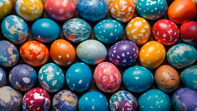 Easter colorful eggs