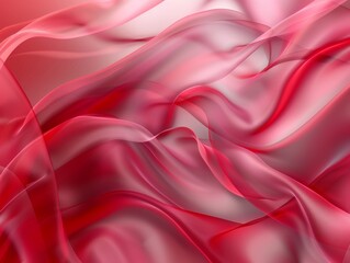 Vibrant image of flowing red and pink silk-like textures creating a visually appealing abstract pattern.