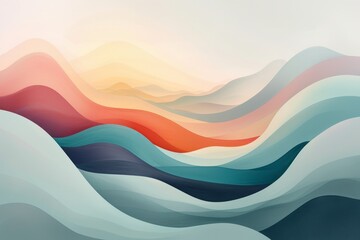 Abstract Artistic Wavy Landscape Illustration
Abstract landscape with layered wavy patterns...