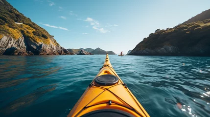Foto op Canvas a kayak in the water © VSTOCK