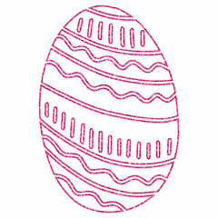 Pink Easter egg for the holiday.