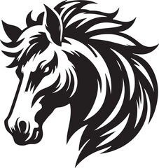 Best Horse Head vector, Silhouette, illustration. 