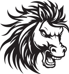 Best Horse Head vector, Silhouette, illustration. 