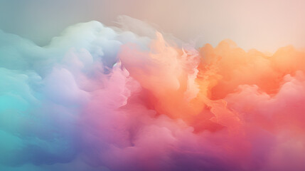Fototapeta na wymiar abstract colorful smoke soft background generative ai