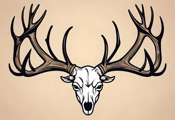 Poster deer head silhouette © Muhammad