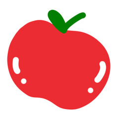 red apple