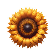 sunflower eye Illustration on transparent background PNG