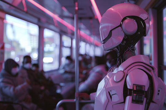 Robot on a Subway