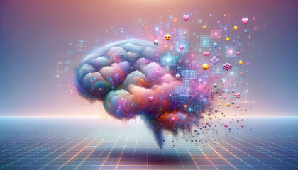 Tranquil Sentiment: Digital Brains Graceful Disintegration