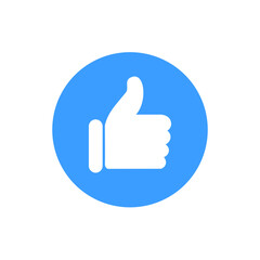 Thumb icon button for websites and mobile apps. - obrazy, fototapety, plakaty
