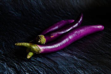 long purple Japanese eggplant