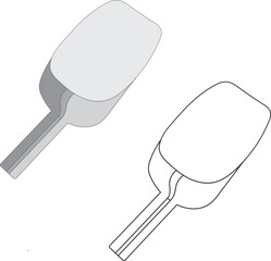 Measurement cup, pot vector illustration icon eps