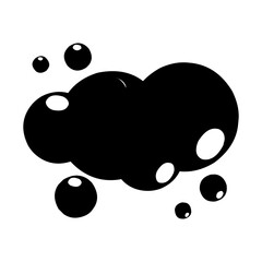 Bubble and splash water