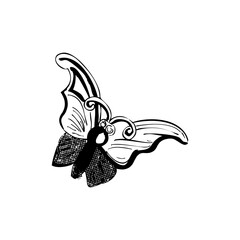 Fototapeta premium Transparent Butterfly icon