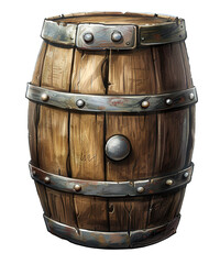 Obraz premium illustration of beer barrel for celebrate st patrick day ai generated