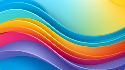 colorful wavy rainbow background. background or wallpaper.